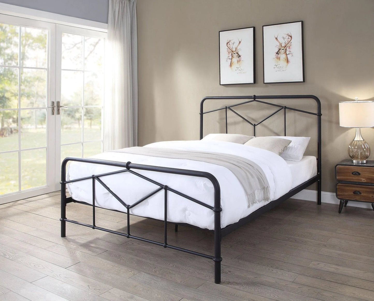 Axton Double Metal Bed