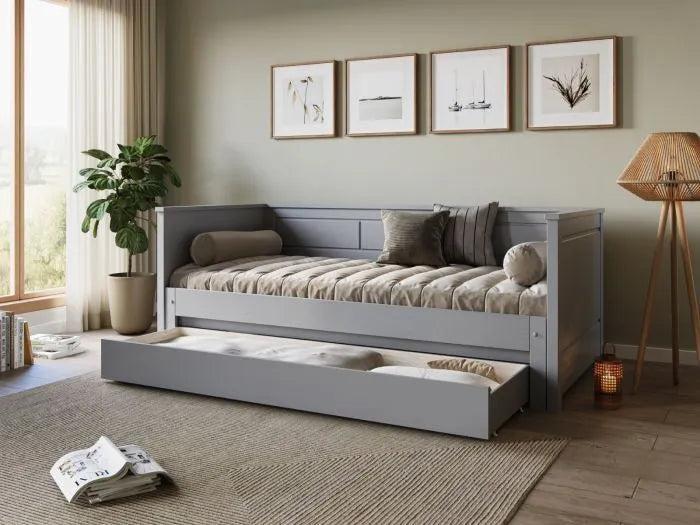 Erika Grey Guest Bed with Trundle