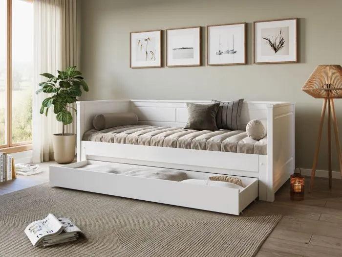 Erika White Guest Bed with Trundle