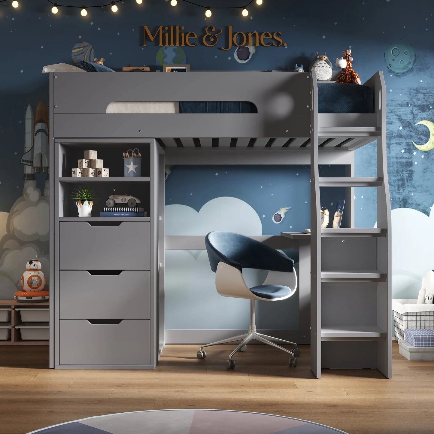 Galaxy Storage High Sleeper Bed