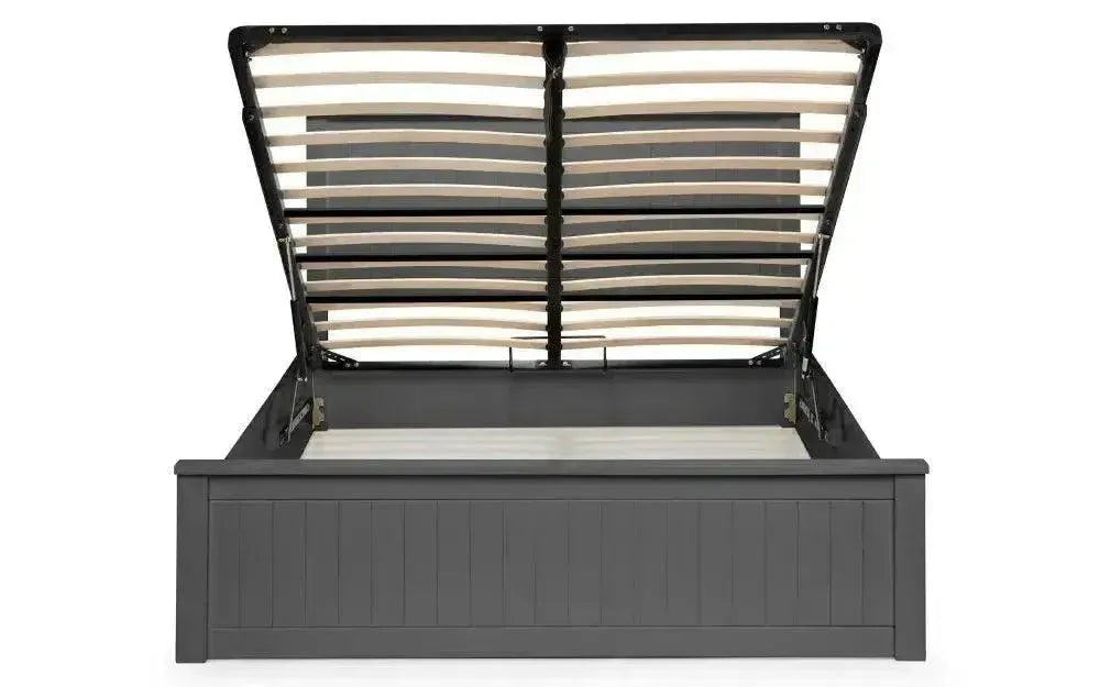 Maine Ottoman Anthracite Double Bed