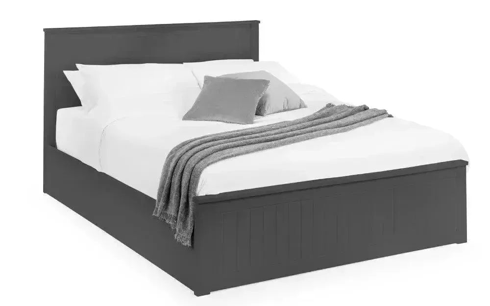 Maine Ottoman Anthracite Double Bed