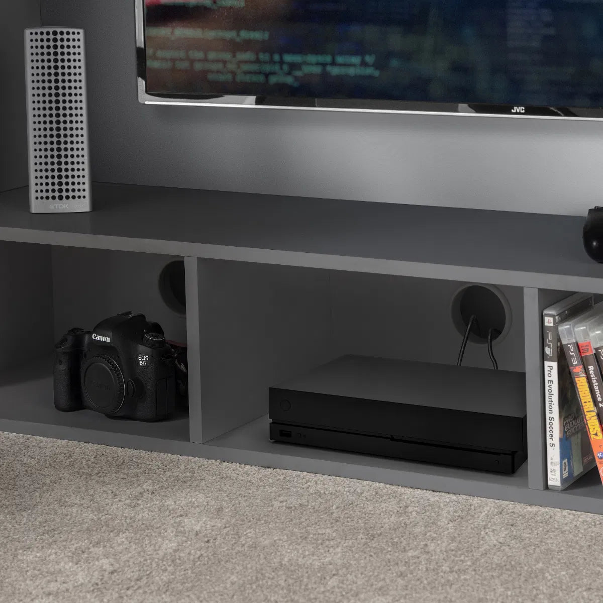 Interstellar Gaming Bed with Desk