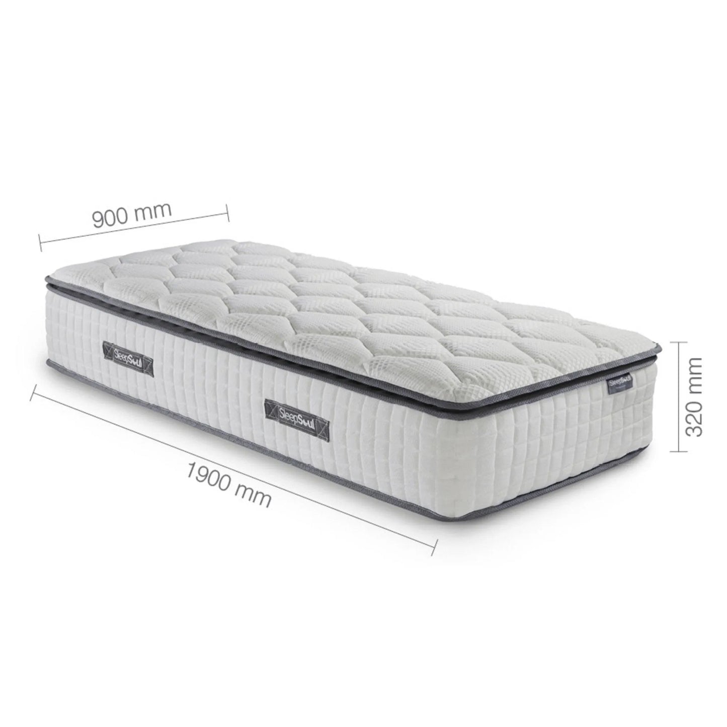 Sleepsoul Bliss 800 Pocket Memory Pillow Top Mattress (multiple sizes)