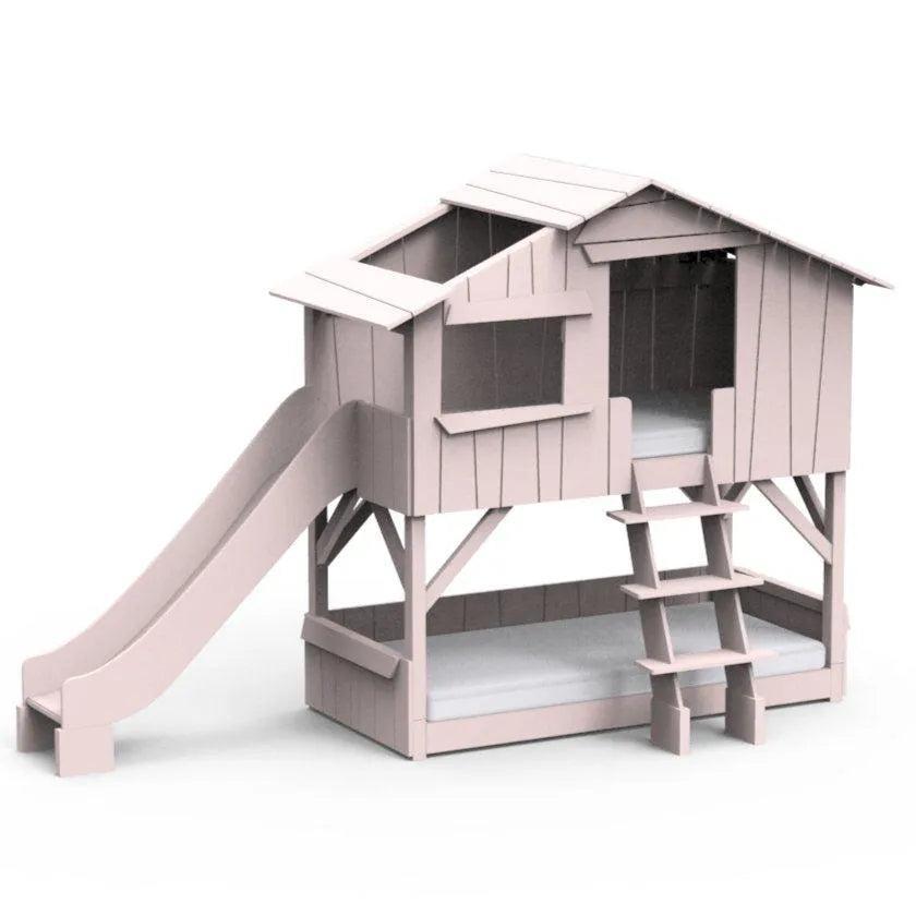 Treehouse Bunk Bed with Slide
