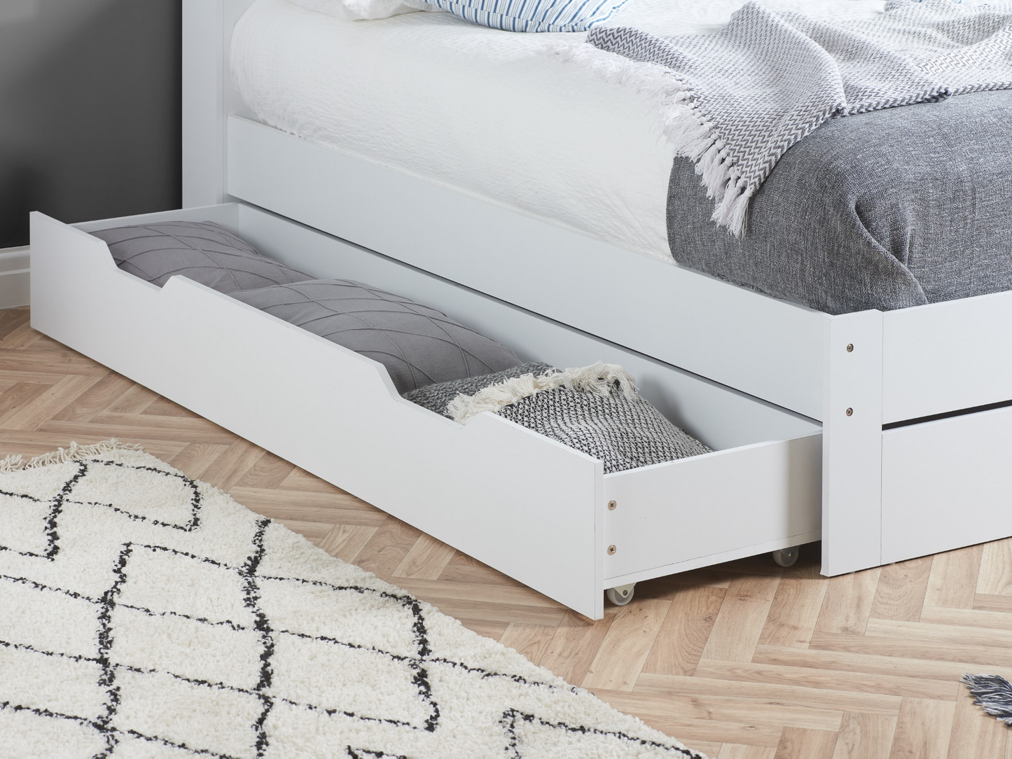 Alfie White Storage Bed