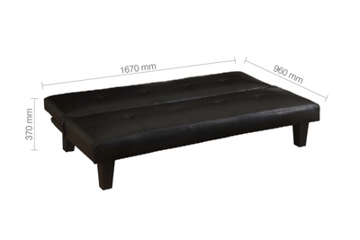 Frankin Black Sofa Bed