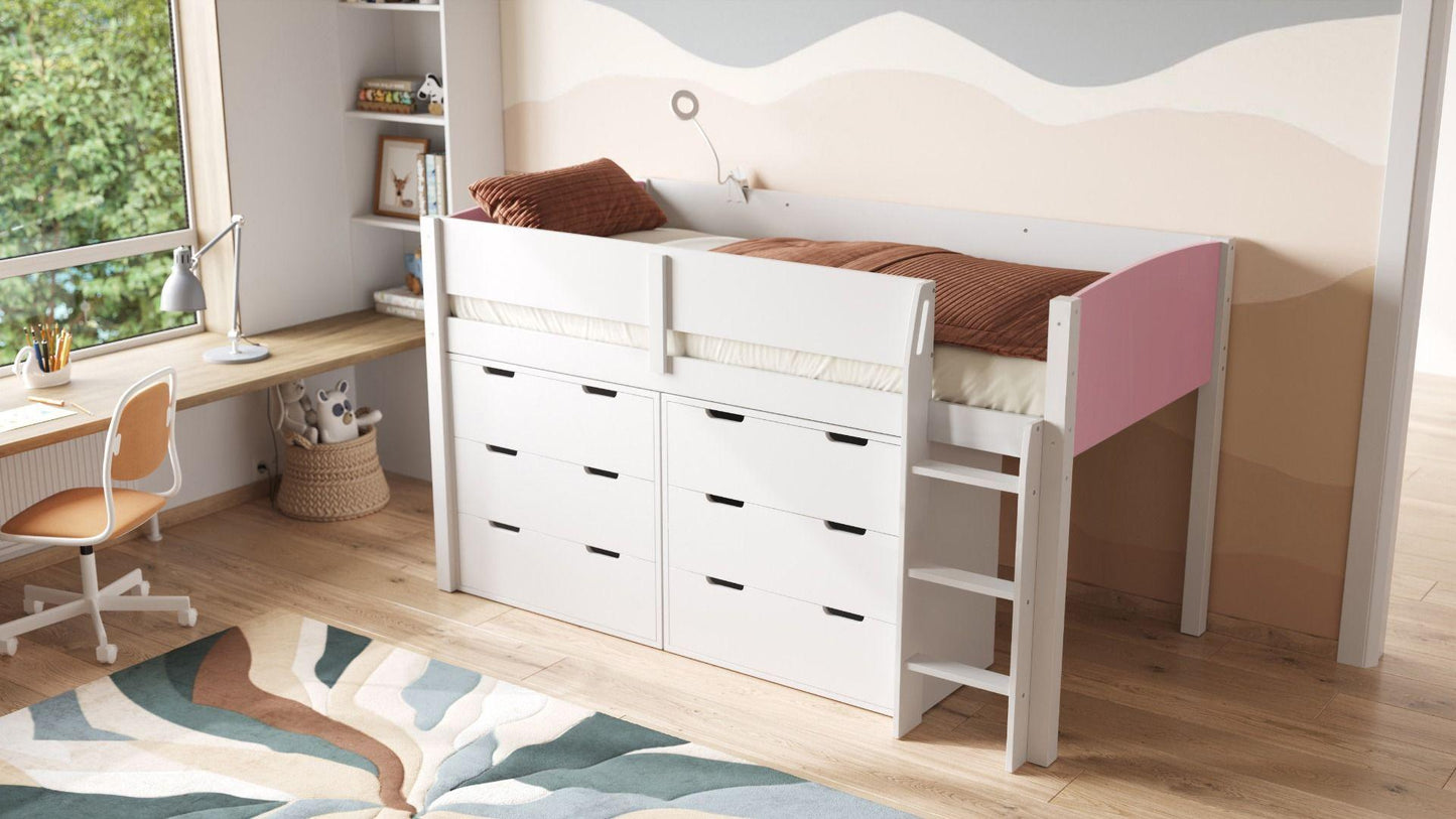 Loop Midsleeper Bed Storage Set - Millie & Jones