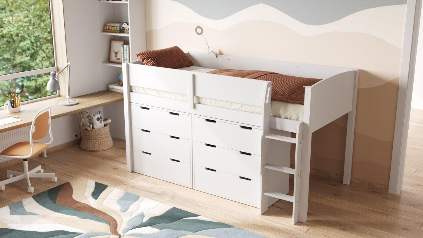 Loop Midsleeper Bed Storage Set - Millie & Jones