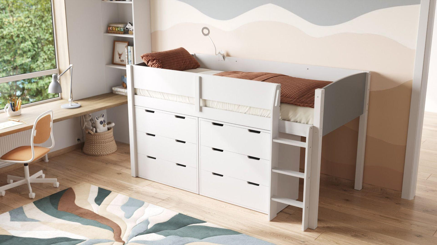 Loop Midsleeper Bed Storage Set - Millie & Jones