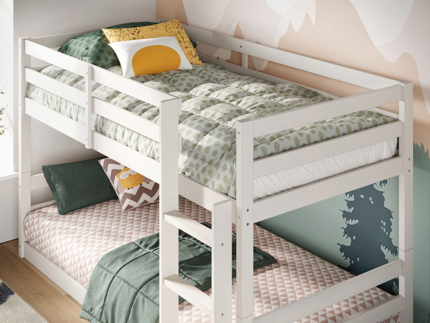 Amelia Low Wooden Bunk Bed