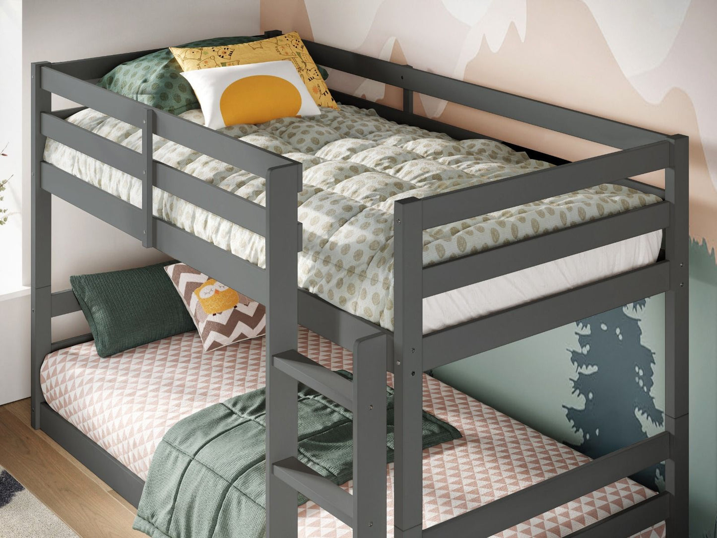 Amelia Low Wooden Bunk Bed