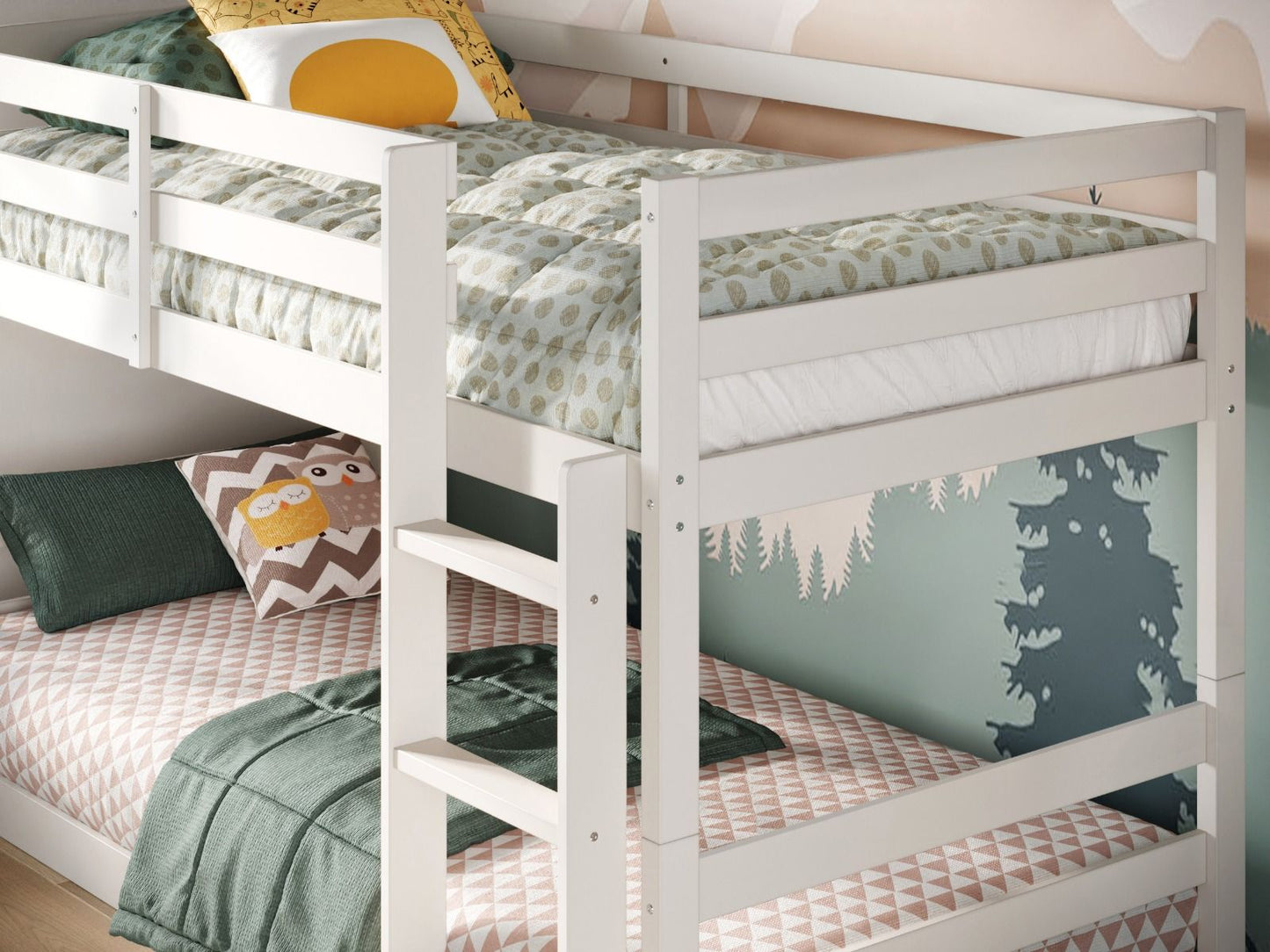 Amelia Low Wooden Bunk Bed