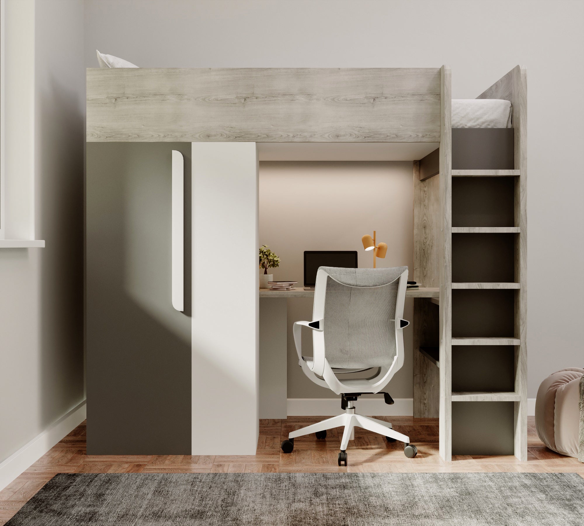 High Sleeper Beds with Desks: What Size Desk Do You Actually Need?