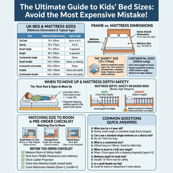 The Ultimate Guide to Kids’ Bed Sizes: Choosing the Perfect Fit for Your Child