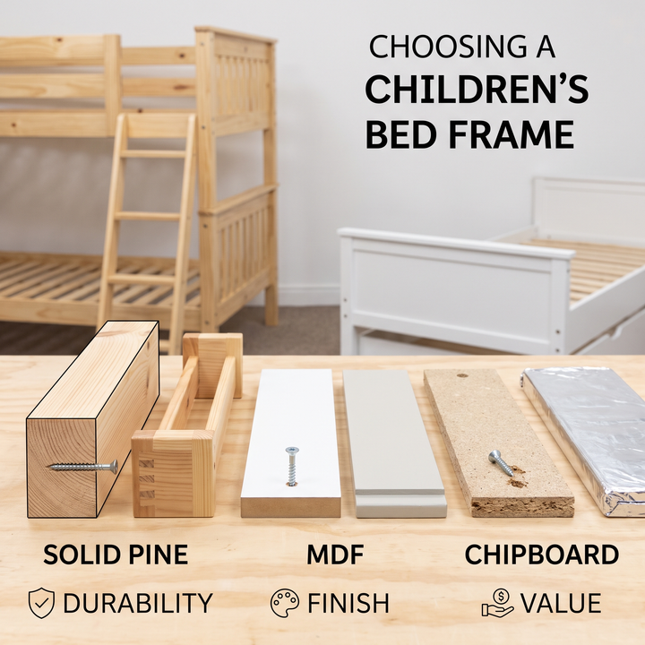 Solid Pine vs MDF: Which Is Better for a Kids Bed?