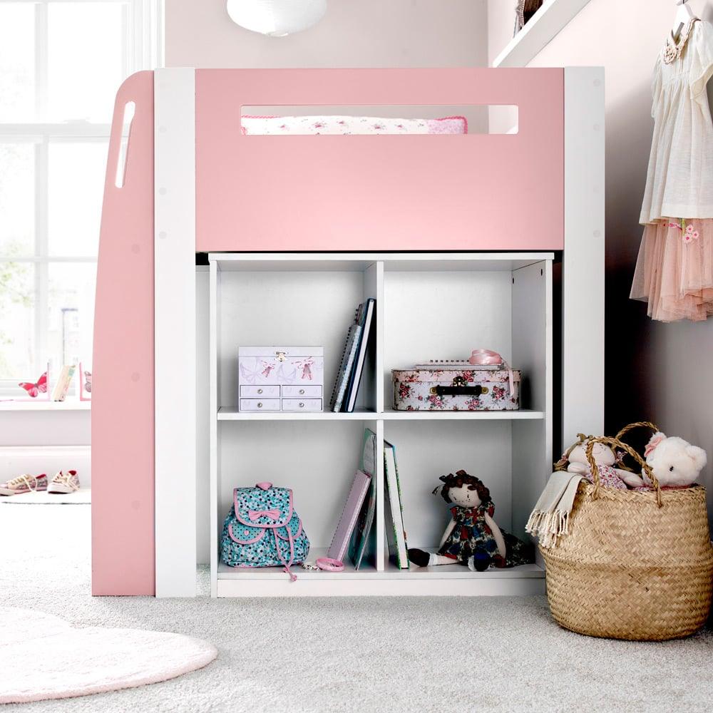 Lacy Pink Mid Sleeper - Millie & Jones