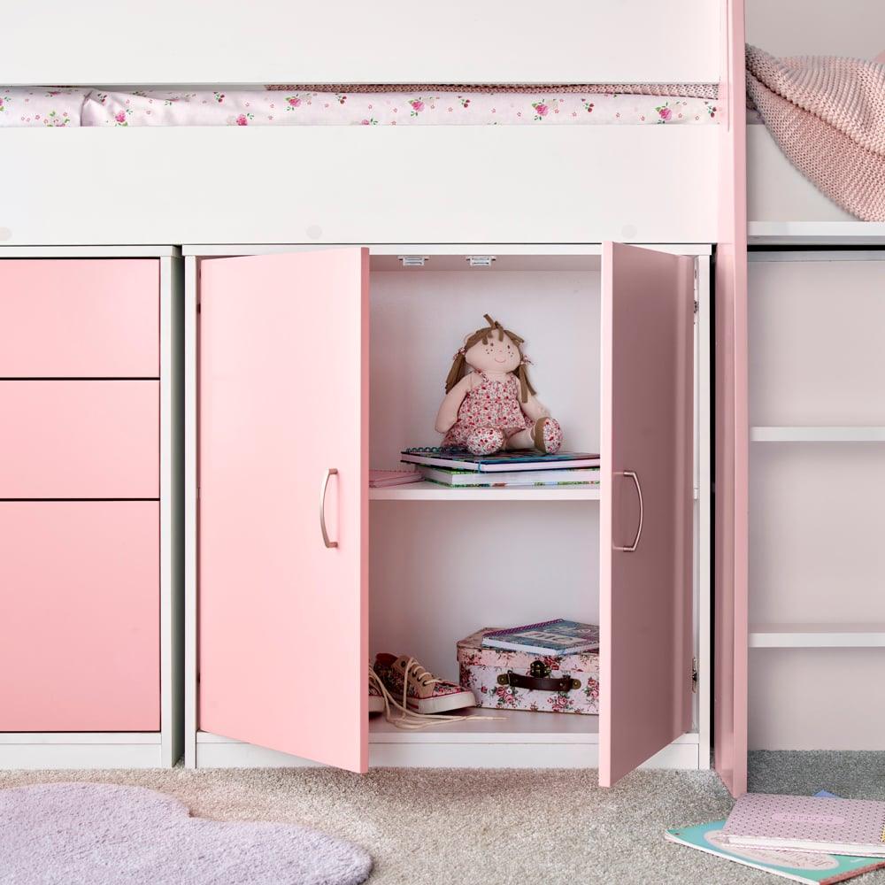 Lacy Pink Mid Sleeper - Millie & Jones