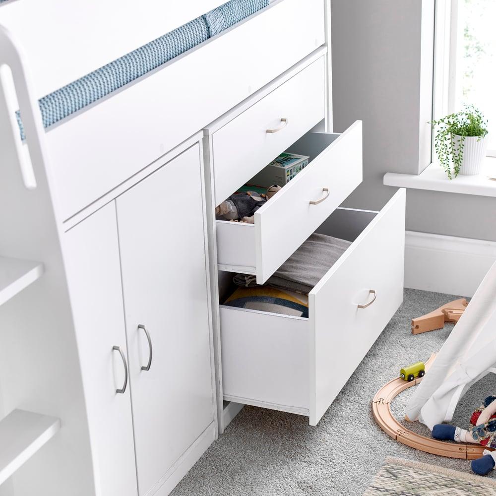 Lacy White Mid Sleeper - Millie & Jones