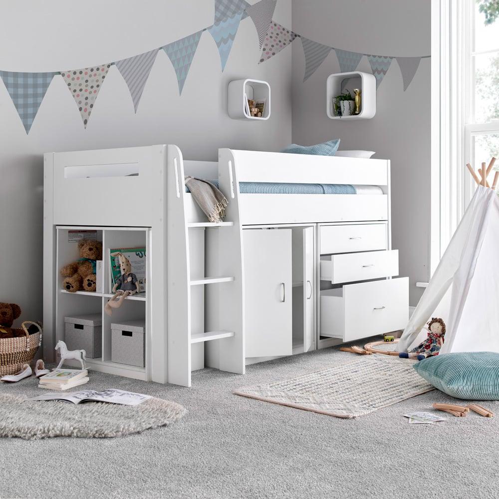 Lacy White Mid Sleeper - Millie & Jones