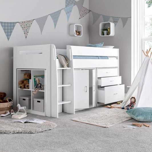 Lacy White Mid Sleeper - Millie & Jones