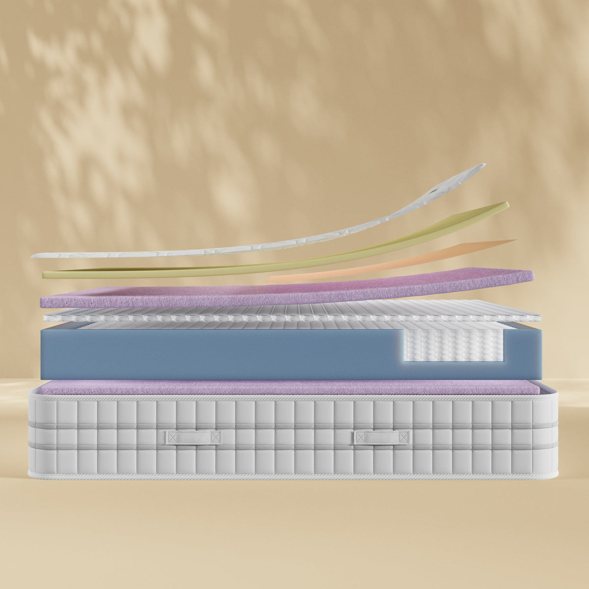 Copper Zenith 4000 Dual Spring Mattress, the layers inside