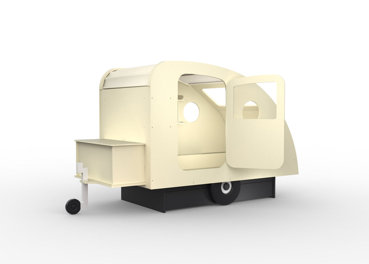 Mathy by Bols Caravan Bed with Storage in Beige Ivory (Caravan only)