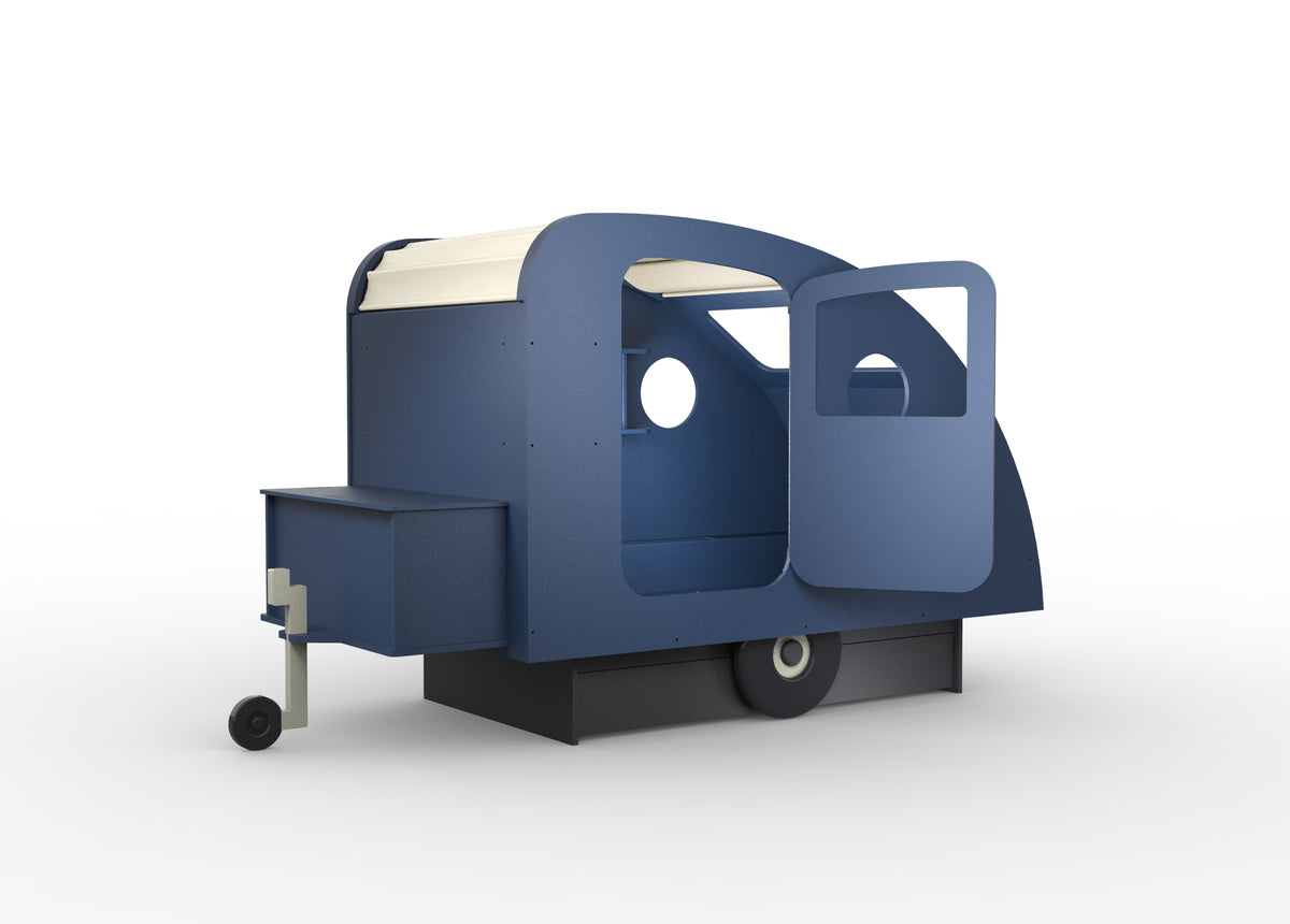 Mathy by Bols Caravan Bed with Storage in Atlantic Blue (Caravan only)