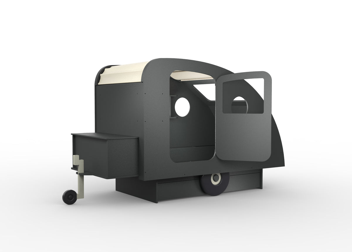 Mathy by Bols Caravan Bed with Storage in Basalt Grey (Caravan only)