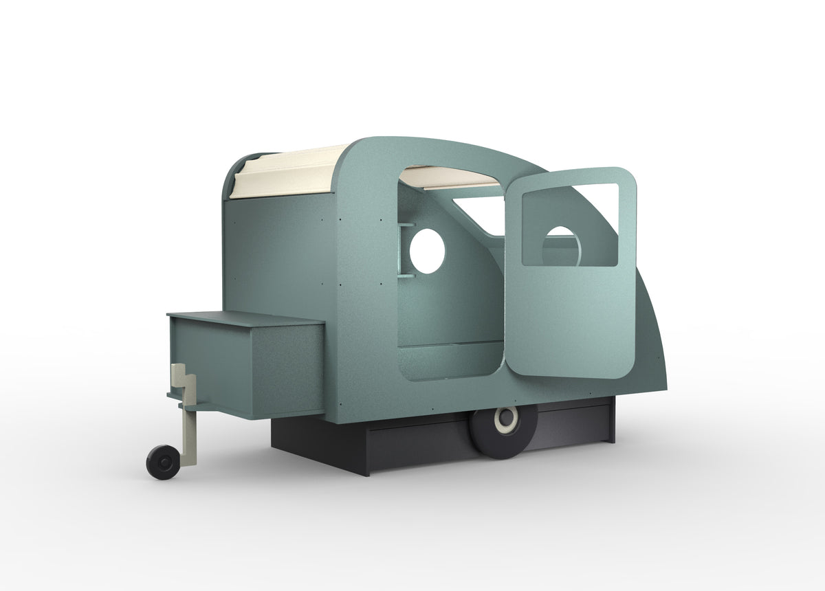 Mathy by Bols Caravan Bed with Storage in Thunderstorm Grey (Caravan only)