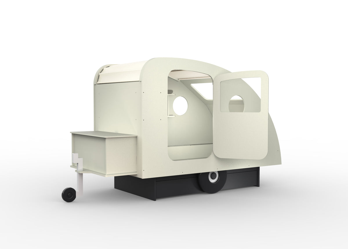 Mathy by Bols Caravan Bed with Storage in Pearl Grey (Caravan only)