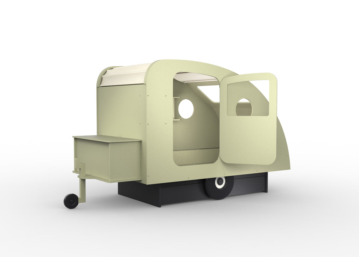 Mathy by Bols Caravan Bed with Storage in Moss Grey (Caravan only)