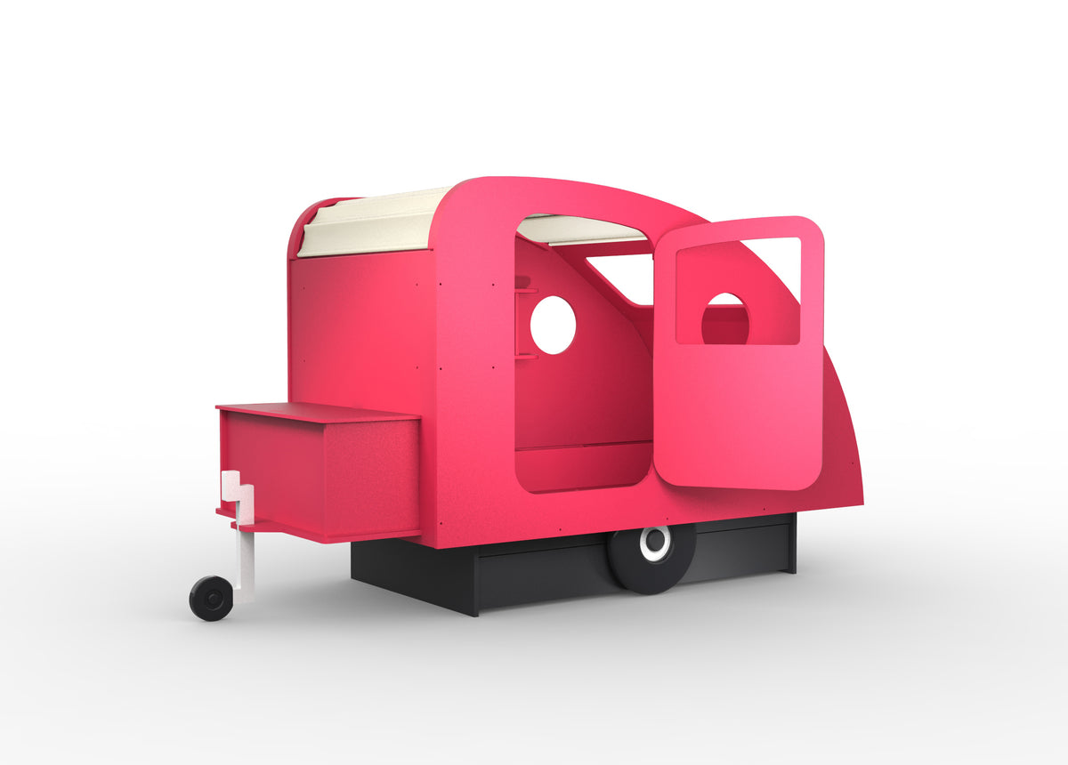 Mathy by Bols Caravan Bed with Storage in Summer Pink (Caravan only)