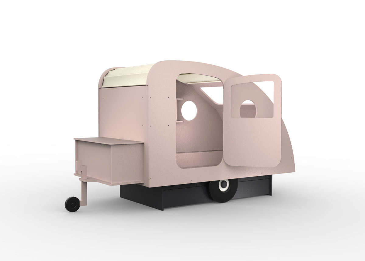 Mathy by Bols Caravan Bed with Storage in Winter Pink (Caravan only)