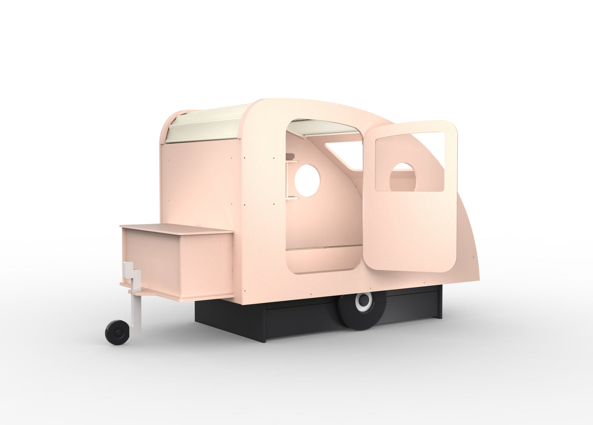Mathy by Bols Caravan Bed with Storage in Powder Pink (Caravan only)