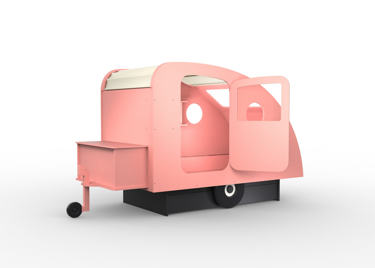 Mathy by Bols Caravan Bed with Storage in Very Light Pink (Caravan only)