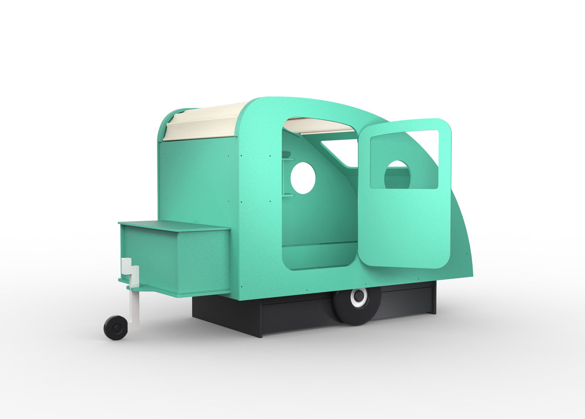 Mathy by Bols Caravan Bed with Storage in Light Green (Caravan only)
