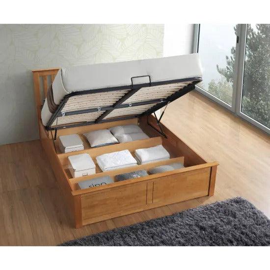 Malmo Oak Ottoman bed - Millie & Jones