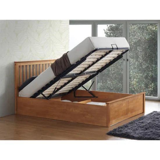 Malmo Oak Ottoman bed - Millie & Jones