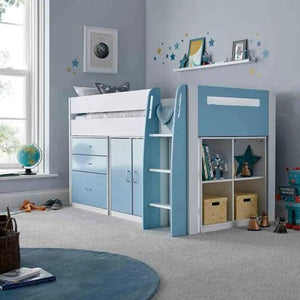 Lacy Blue Mid Sleeper - Hover