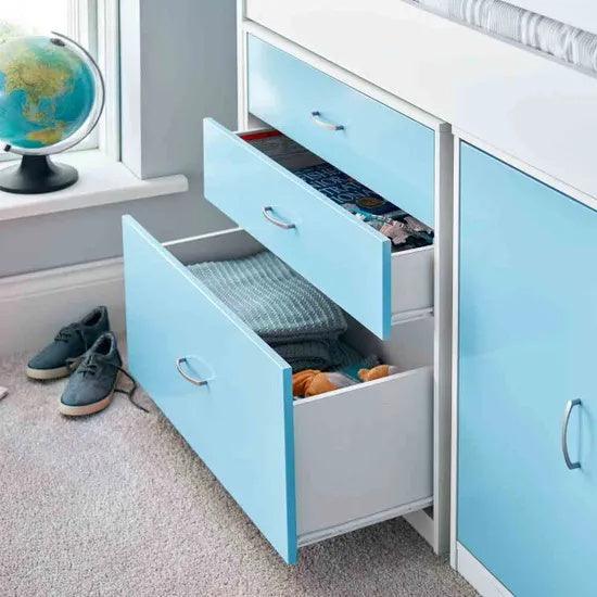 Lacy Blue Mid Sleeper - Millie & Jones