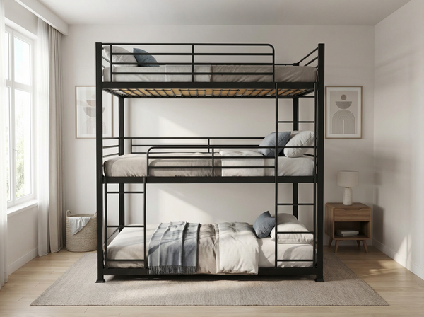 Vertex Triple Sleeper Metal Bunk Bed