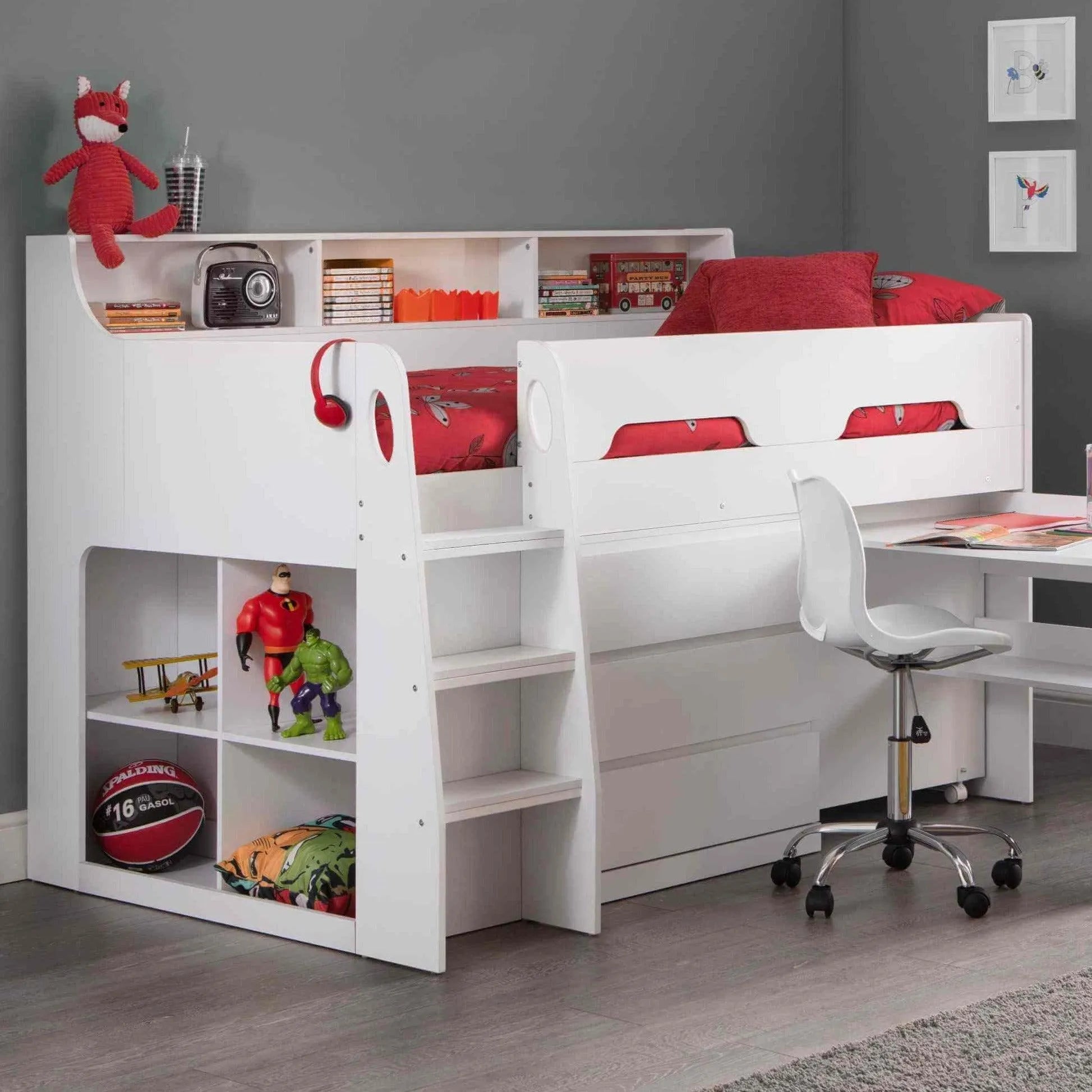 Acorn White Mid Sleeper