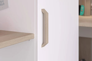 Alexandra L-Shaped Twin High Sleeper with 2 Desks & Wardrobe