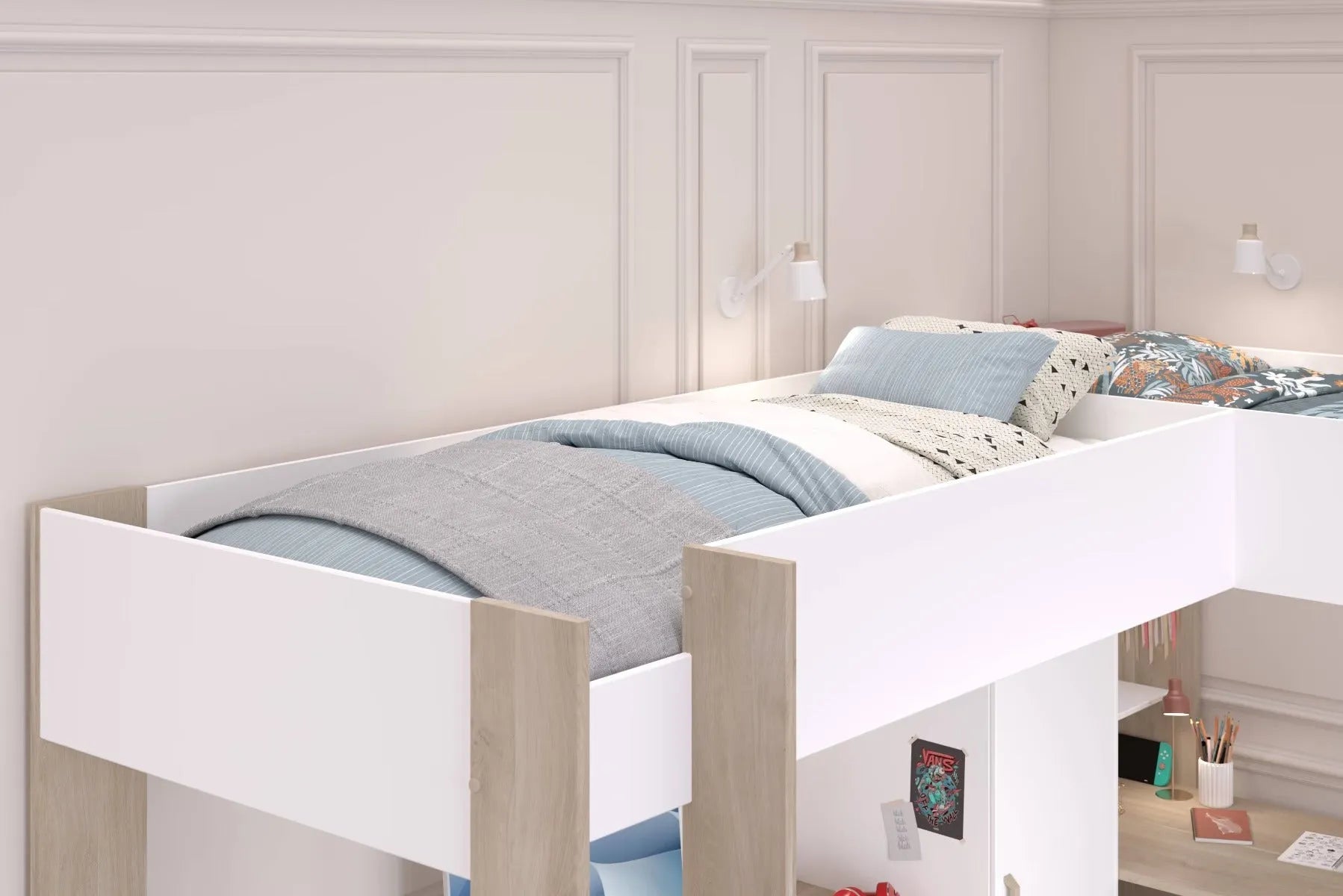 alexandra-l-shaped-twin-high-sleeper-with-2-desks-wardrobe
