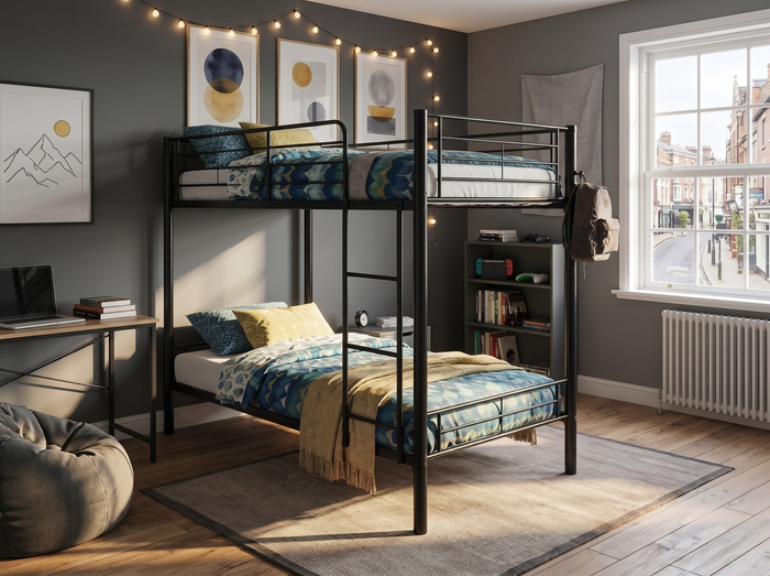 Alfie metal detachable bunk bed
