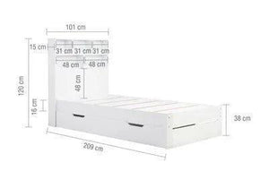 Alfie White Storage Bed