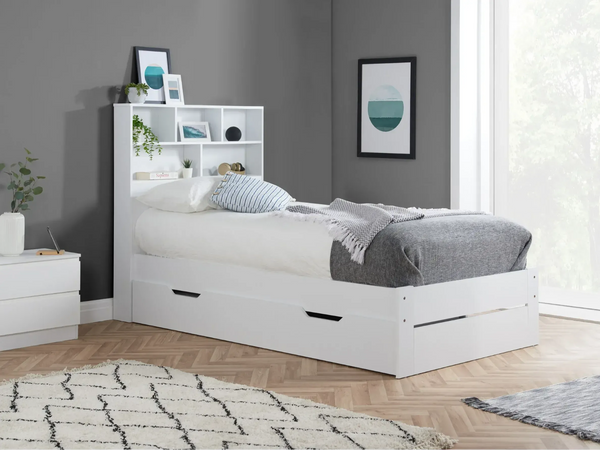 Alfie White Storage Bed