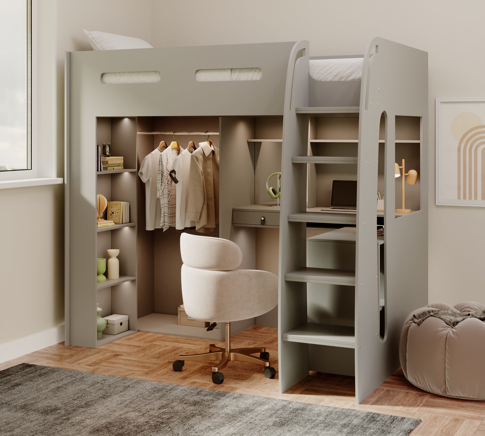 arlo-high-sleeper-with-wardrobe-desk-shelves