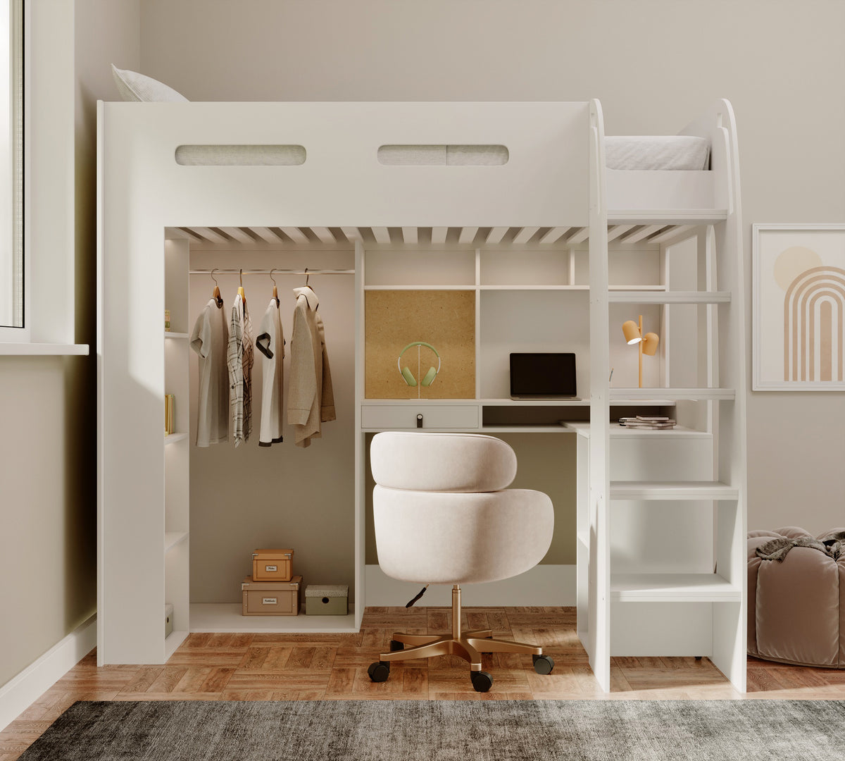 arlo-high-sleeper-with-wardrobe-desk-shelves